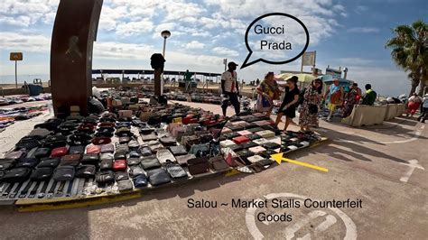 Salou Beachfront Fake Market Stalls 